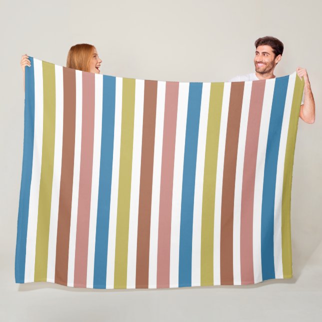 Stripe Linjer Fleecefilt (På plats)