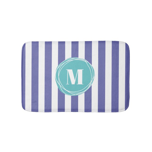 Stripe Monogram Badrumsmatta (Framsidan)