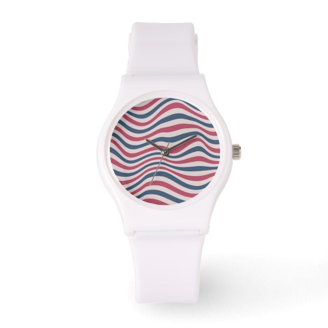 Stripe mönster 2 armbandsur (Framsida)
