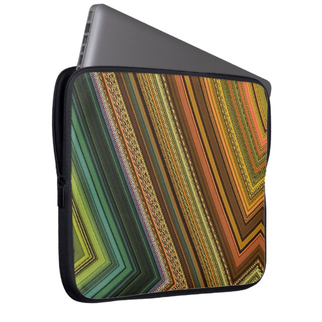 Stripe Mönster Electronics Bag Laptop Sleeve (Framsidan Höger)
