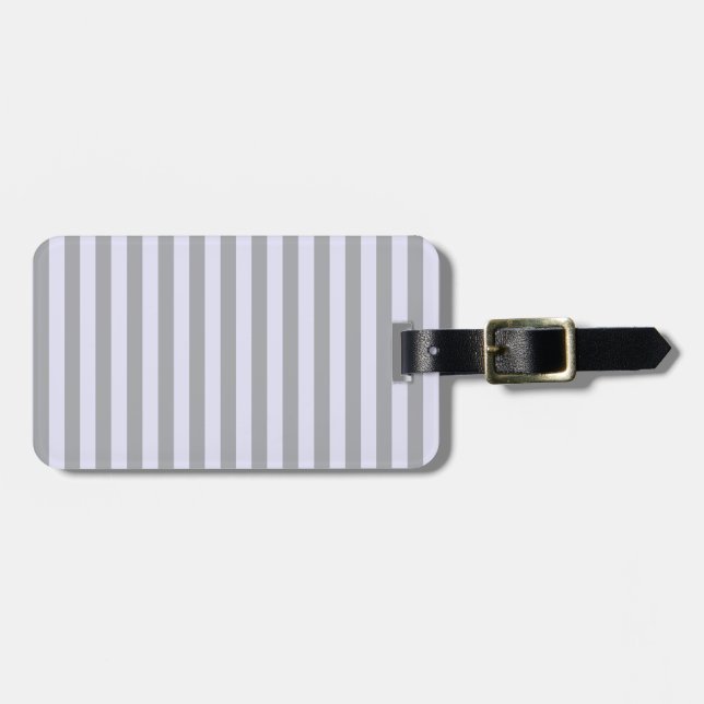 Stripe mönster i grått och lavender bagagebricka (Horisontell Framsida)