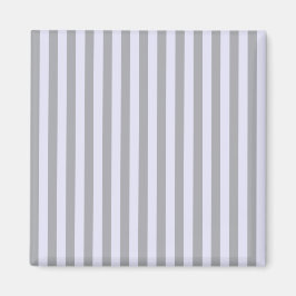Stripe mönster i grått och lavender magnet