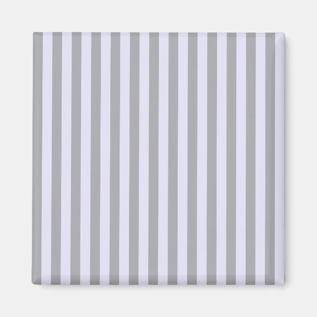 Stripe mönster i grått och lavender magnet (Framsidan)