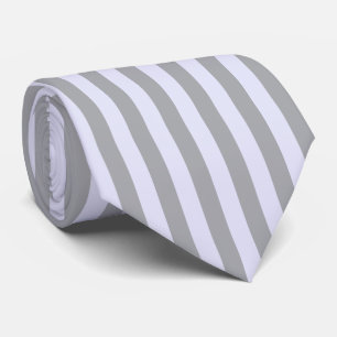 Stripe mönster i grått och lavender slips