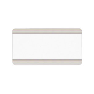 Stripe Mönster ・ Tom Adressetikett