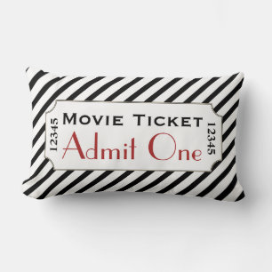 Stripe Movie Biljett Cinema Pillow Lumbarkudde