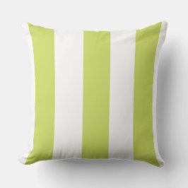 Stripe Olive och White Kudde