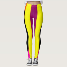 Stripe-poppkonst Leggings