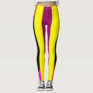 Stripe-poppkonst Leggings