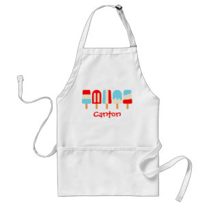 Stripe Popsicles Personlig Apron Förkläde