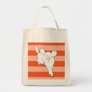 Stripe Pudel Tote Tygkasse