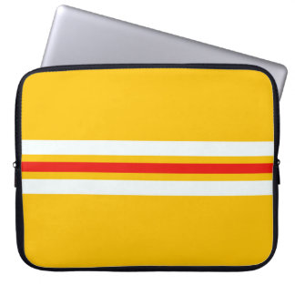 Stripe Retro Rand Mönster Laptop Fodral