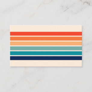 Stripe Retro Rand Visitkort