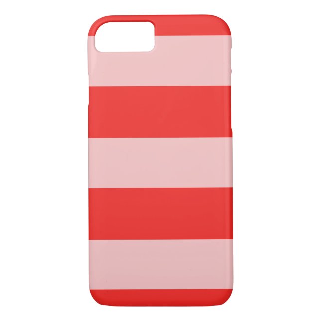 Stripe Rosa & Red Fodral Case-Mate iPhone Skal (Baksida)