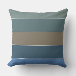 Stripe Sand and and Surfa Färg of Barbados Kudde