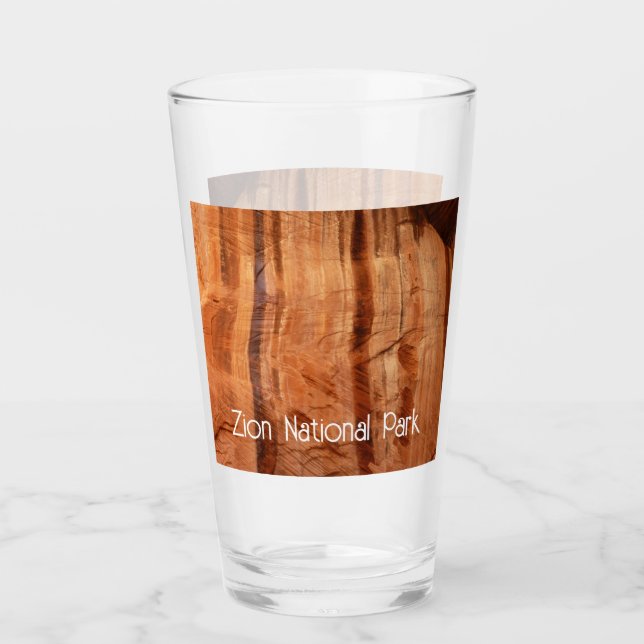 Stripe Sten i Dubbla Arch Alcove II i Zion Glaskopp (Framsida)