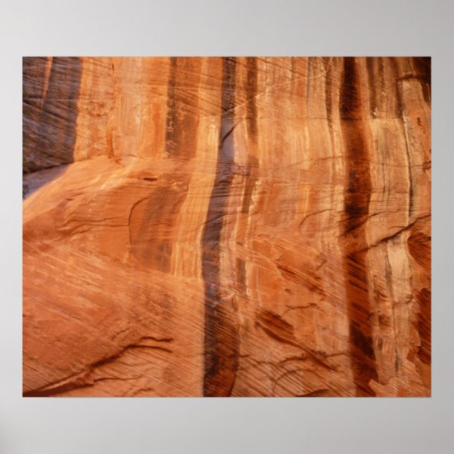 Stripe Sten i Dubbla Arch Alcove II i Zion Poster (Framsidan)