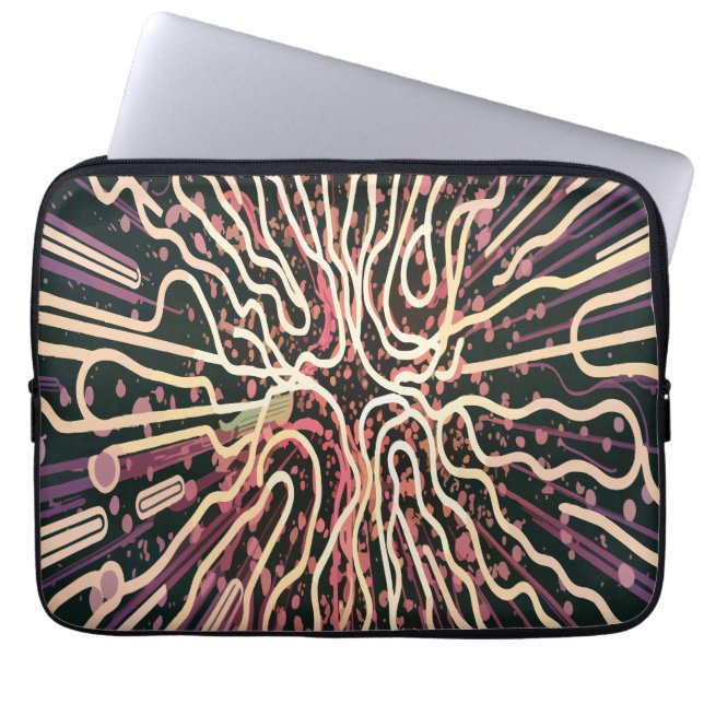 Stripe struktur laptop fodral (Framsidan)