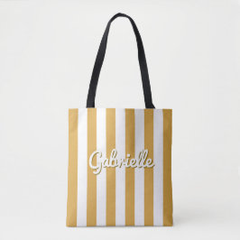 Stripe Summer Sunset Girls Resa Travel Tygkasse