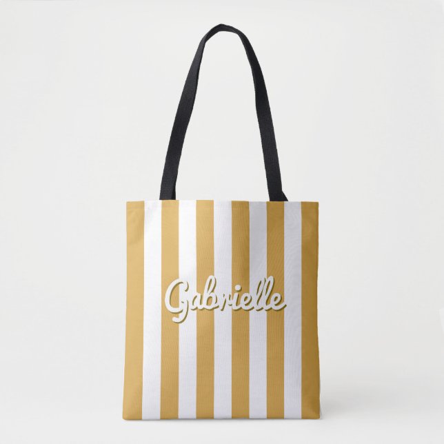 Stripe Summer Sunset Girls Resa Travel Tygkasse (Framsida)