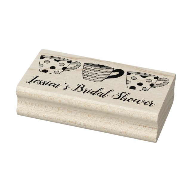 Stripe Sweet Tekopp Tea Party Kopp Möhippa Stämpel (Stämpel)