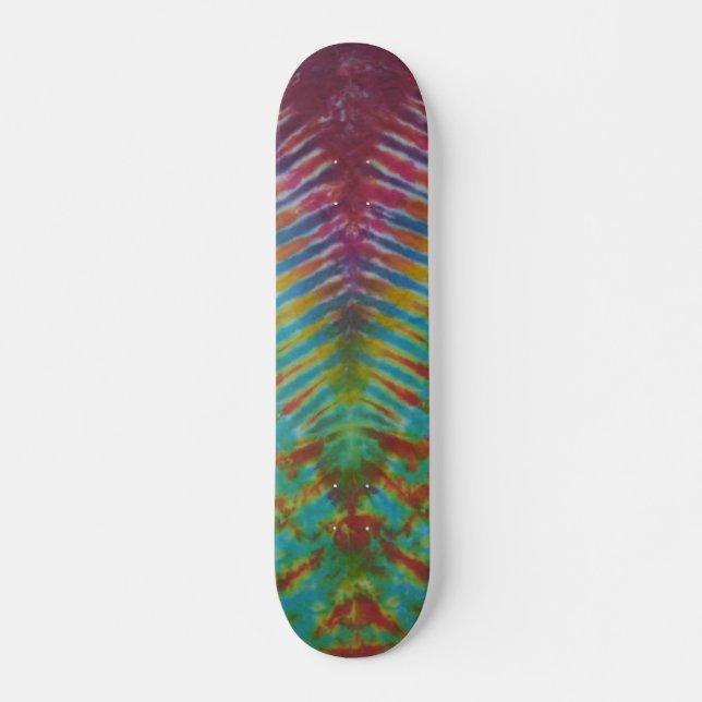 Stripe Tie Dye Mini Skateboard Bräda 18,5 Cm (Framsida)
