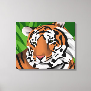 Stripe Tiger Canvastryck
