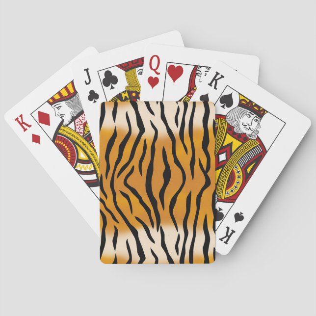 Stripe Tiger Mönster Casinokort (Baksidan)