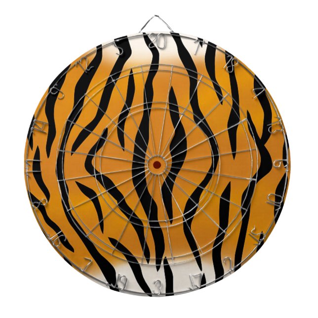 Stripe Tiger Mönster Darttavla (Framsidan)