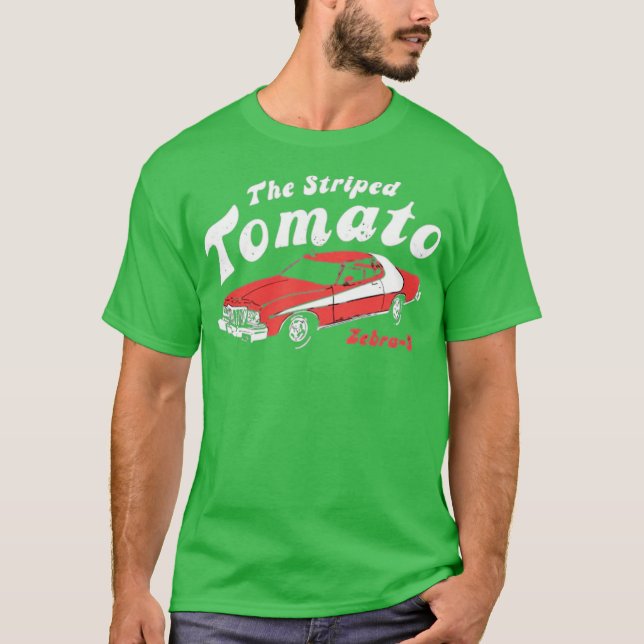 Stripe Tomato T Shirt (Framsida)
