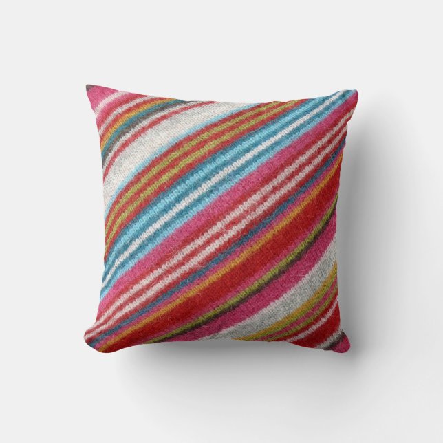 Stripe-ull: mysigt, snyggt kudde (Framsida)