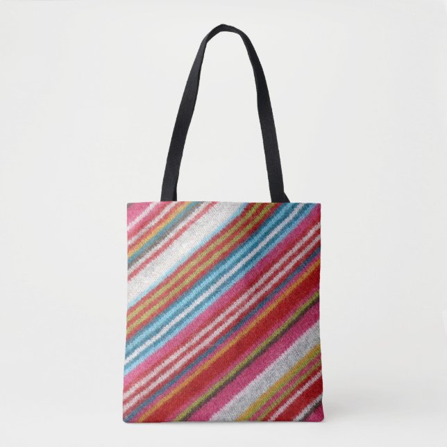 Stripe-ull: mysigt, snyggt tygkasse (Framsida)