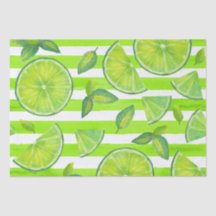 Stripe Watercolor Lime
