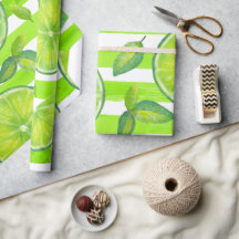 Stripe Watercolor Lime