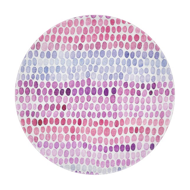 Stripe Watercolor: Rosa Grått Polka (Framsidan)