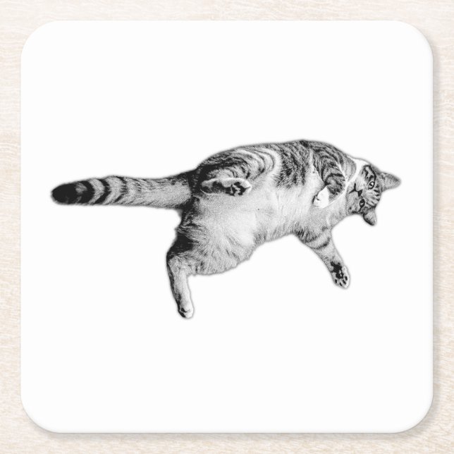 Striped Charm för Bord Underlägg Papper Kvadrat (Framsidan)