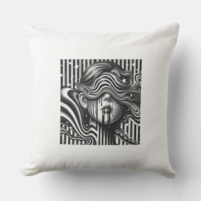 Striped design pillow kudde (Framsida)