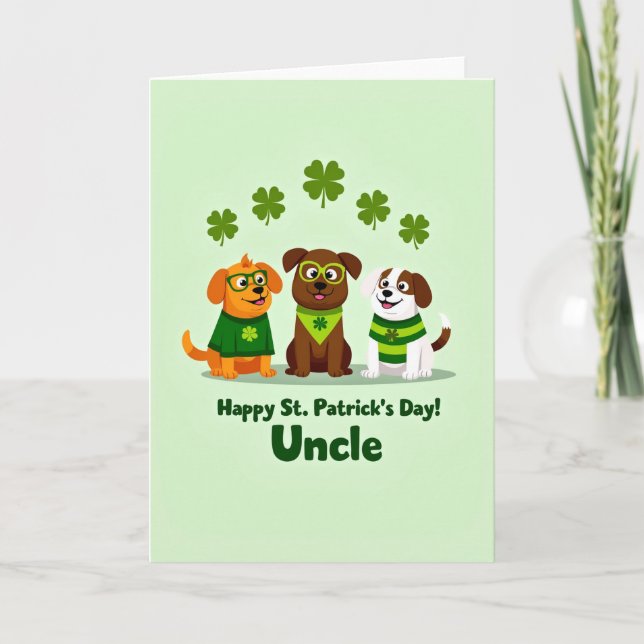 Striped Dogs Patrick Card Kort (Framsida)