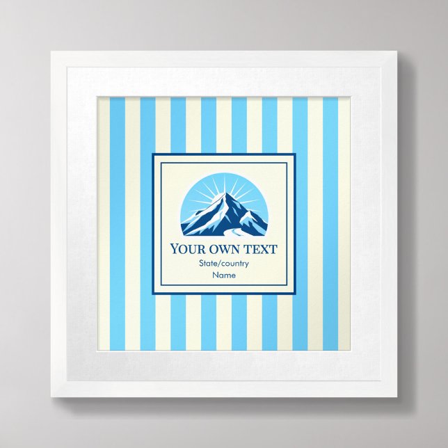 Striped Mountain skidestinationnamn Poster (Skapare uppladdad)