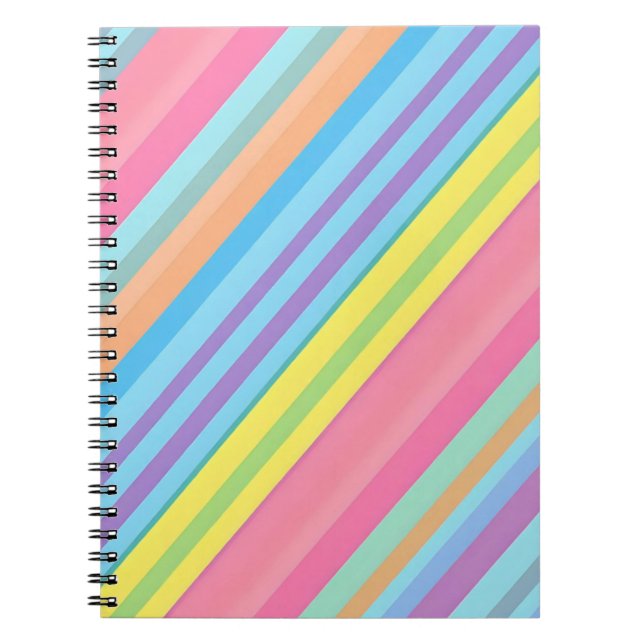 striped notebook  anteckningsbok (Framsidan)