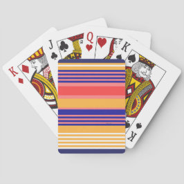 STRIPED RED BLUE GULT ROSA CASINOKORT