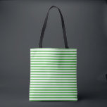 Striped Tote Bag Tygkasse<br><div class="desc">This tote bag is shown with a cute striped print.
Green color stripes.
Customize this item or buy as is.



Licensed Print</div>