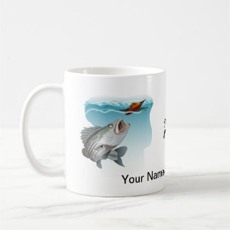 Striper Bass Fishing Drinks Tea eller Coffee Mugg