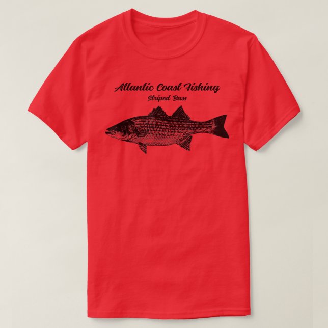 Striper Fish Fisherman  T Shirt (Design framsida)