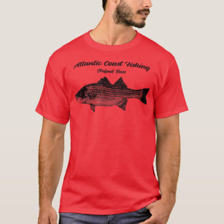 Striper Fish Fisherman  T Shirt