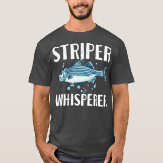 Striper Whisperer Fisherman Fishkeeper Fish Älskar T Shirt