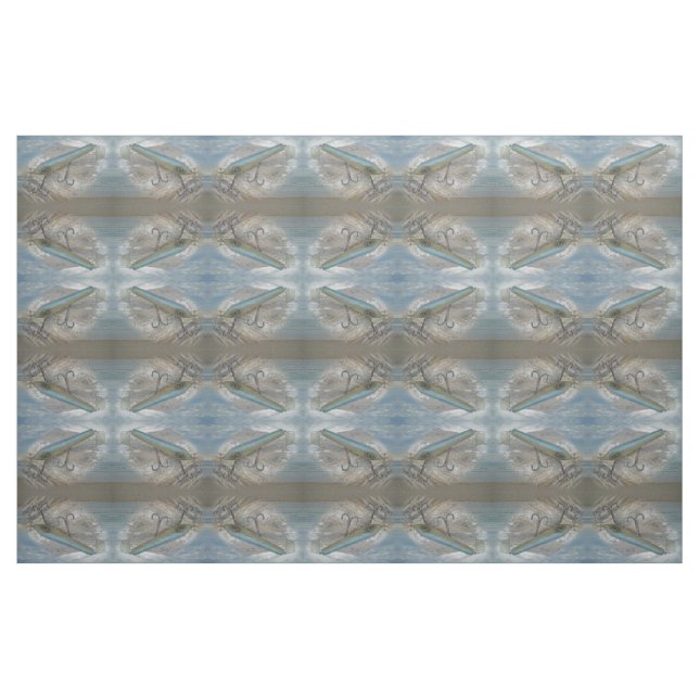 Striper Xpert Surf Slapper Trä Vintage Fiske Tyg (Fat Quarter)
