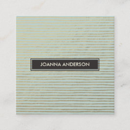 STRIPERIODEN SILVER I MÖNSTER FYRKANTIGT VISITKORT