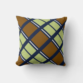 Stripes and squares preppy cushion kudde