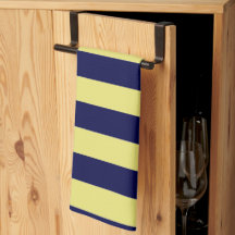 Stripes in Navy Blue and Yellow